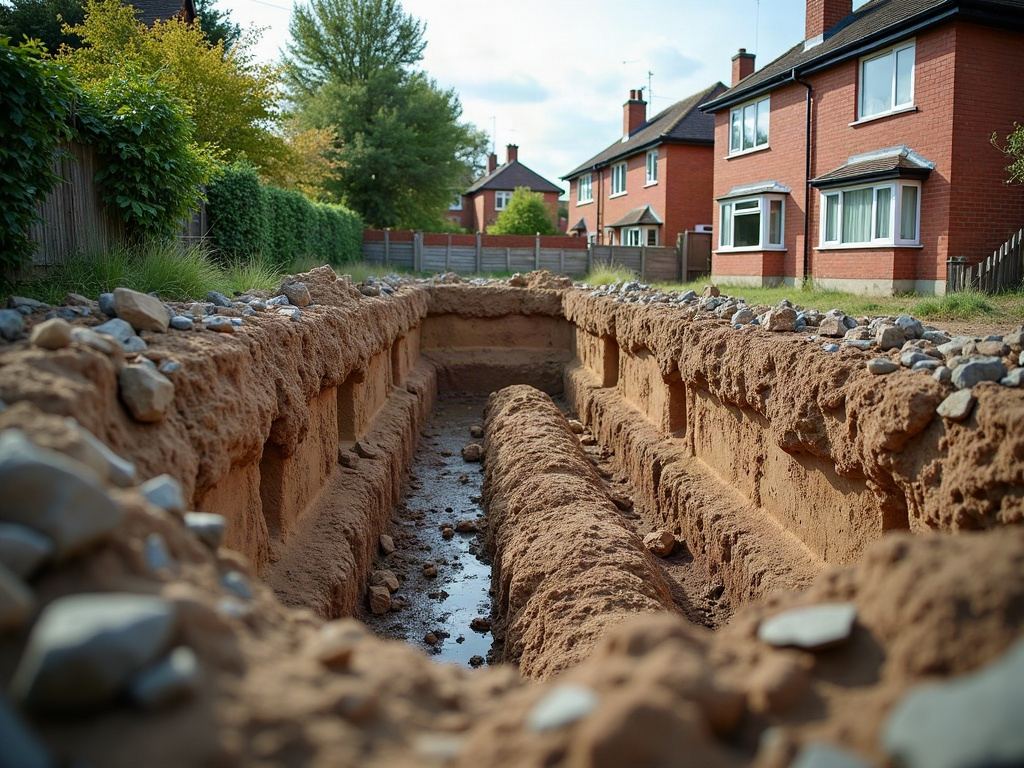 underpinning excavation with shuttering in place